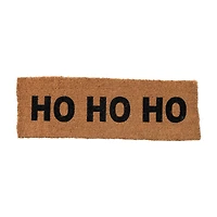 Hello Honey® Natural & Black Ho Ho Ho Double Coir Doormat