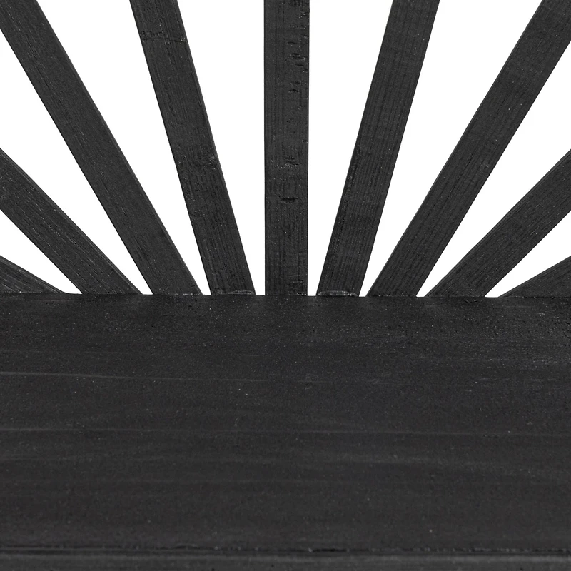 Hello Honey® Black Arched Bamboo & Wood Wall Shelf