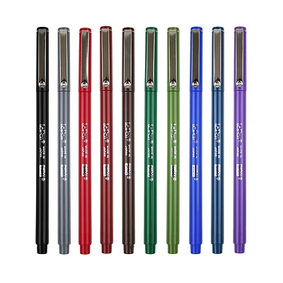Marvy® Uchida LePen® Extra Fine 10 Color Dark Pen Set