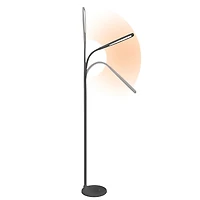 OttLite Black Natural Daylight LED Flexible Floor Lamp