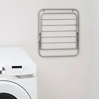 Honey Can Do Gray Collapsible Wall-Mounted Clothes Drying Rack