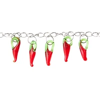 12 Pack: Glass Hot Chili Pepper Beads, 19mm by Bead Landing™