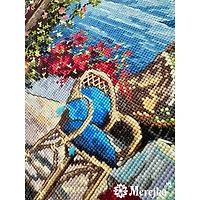 Merejka Santorini View from Terrace Counted Cross Stitch Kit