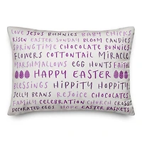 Easter Stuff Purples 2 14" x 20" Indoor / Outdoor Pillow