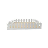 12" White Metal Picket Fence Tray by Ashland®