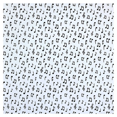 Foil Music Notes Paper by Recollections™, 12" x 12"