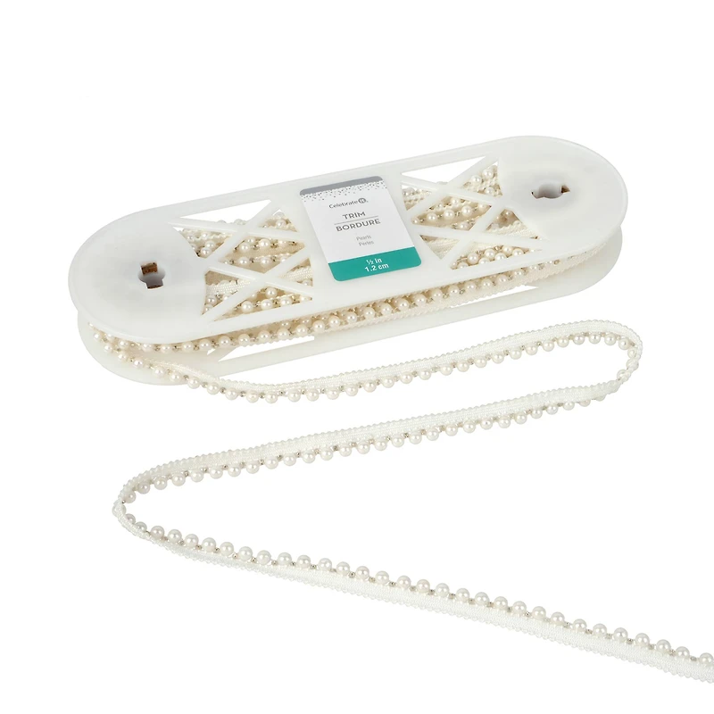 1/2" Ivory Pearl Bead Trim by Celebrate It®