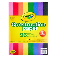 Crayola® 9" x 12" Construction Paper, 12 Packs of 96 Sheets