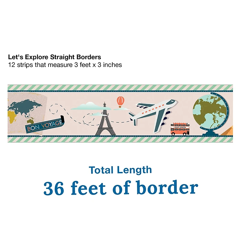 Carson Dellosa® Let's Explore Straight Border, 216ft.