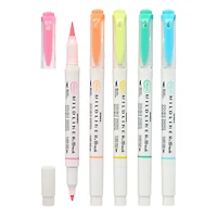 Zebra Mildliner™ Brush Pen & Marker Set, Fluorescent