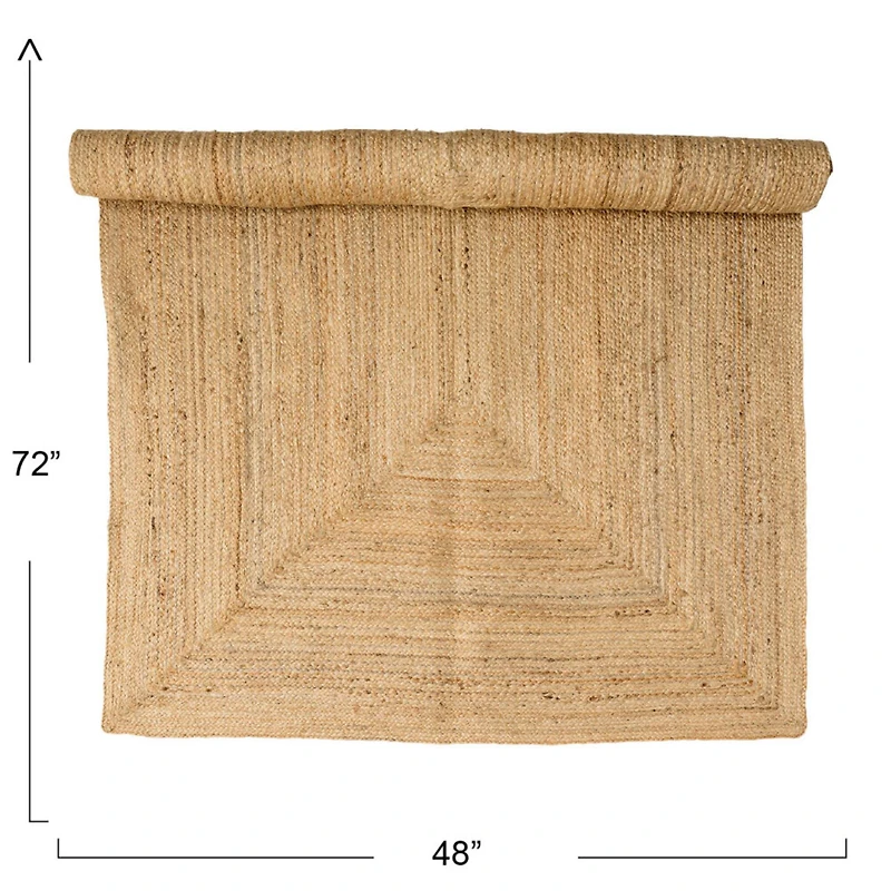 Hello Honey® Natural Boho Woven Seagrass Rug, 72" x 48"