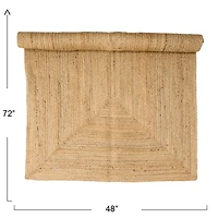 Hello Honey® Natural Boho Woven Seagrass Rug, 72" x 48"