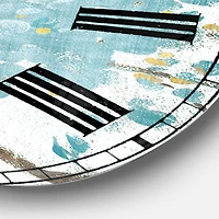 Designart 'Teal Cherry Blossoms I Traditional Wall Clock