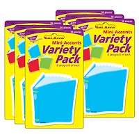 Trend Bright Books Mini Accents Variety Pack, 6 Packs of 36