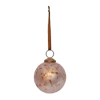 3" Rusted Violet Mercury Glass Ball Ornaments. 6ct.