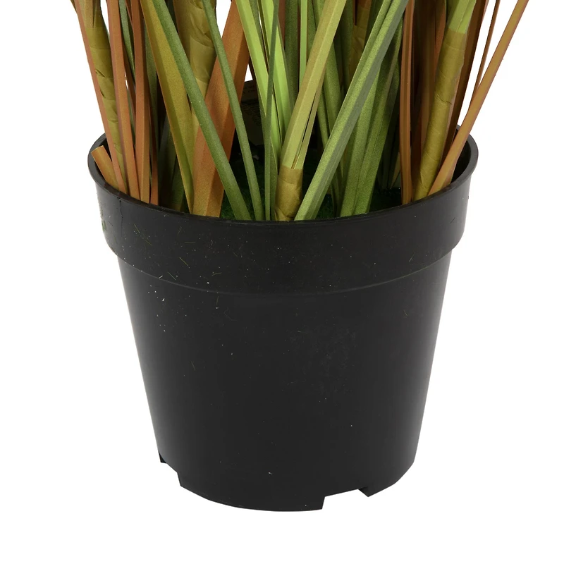 Artificial Potted Green & Brown Grass