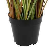 Artificial Potted Green & Brown Grass