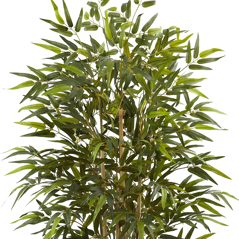 6ft. Bamboo Tree with Red Decorative Planter