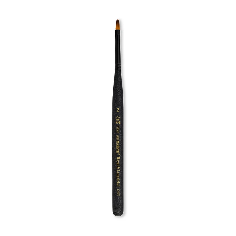 Royal & Langnickel® Mini Majestic™ Short Handle Filbert Brush, Size 2