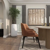 30" Tall White Floor Vase