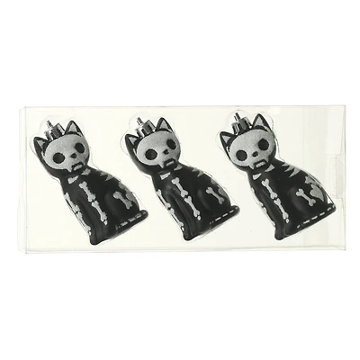 3" Skeleton Cat Ornaments, 3ct. by Ashland®