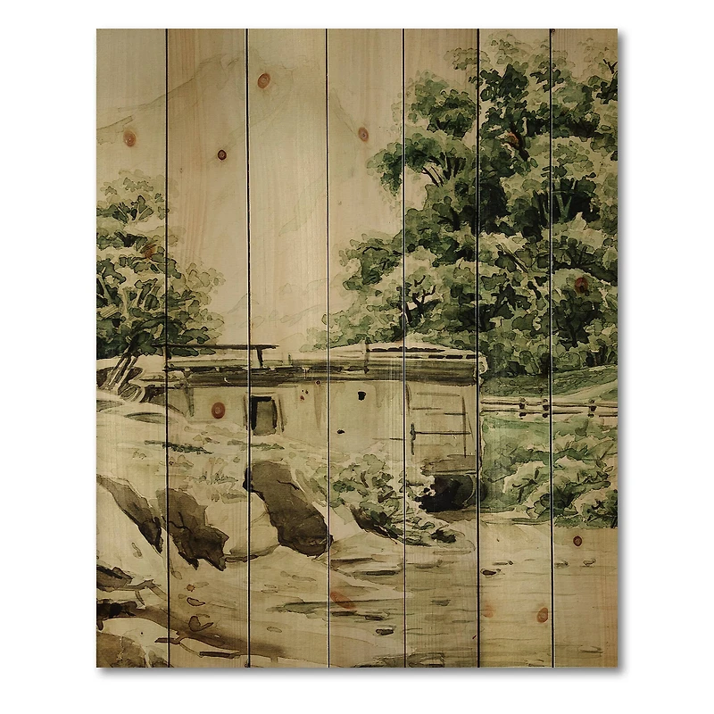 Designart - Cabin In The Mountains