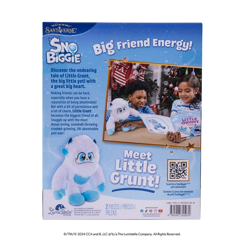 The Elf on the Shelf® SnoBiggie™ Little Grunt Yeti Plush & Book