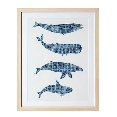 American Art Decor A Pod Framed Mosaic Wall Decor - 16" x 20"