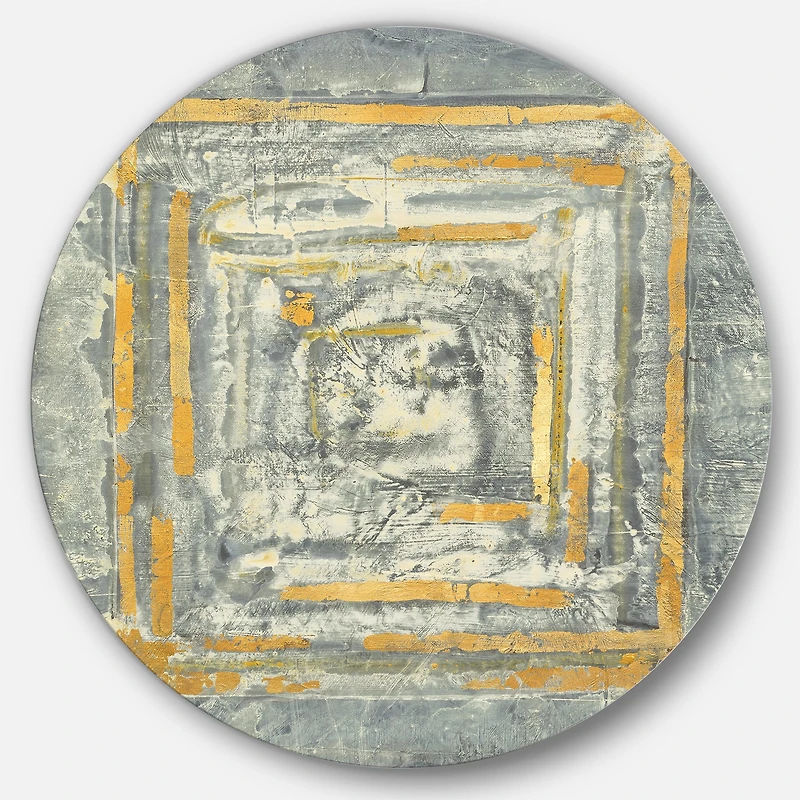 Designart - Gold Glam on Grey Tapestry II