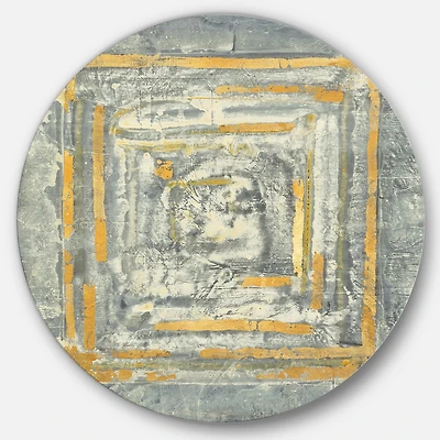 Designart - Gold Glam on Grey Tapestry II