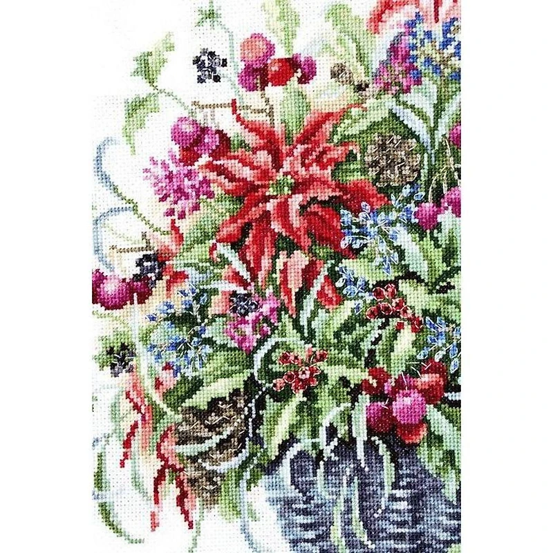 Luca-s December Bouquet? Counted Cross Stitch Kit