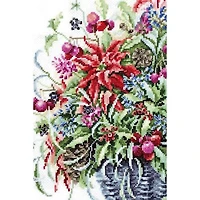 Luca-s December Bouquet? Counted Cross Stitch Kit