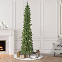 7ft. Pre-Lit Alpine Artificial Pencil Tree, Clear Lights