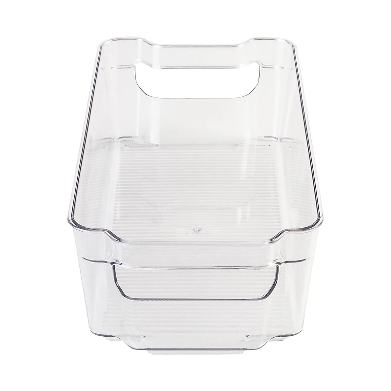 Honey Can Do Clear BPA-Free Stackable Refrigerator Organizer Storage Bins Set