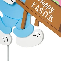 Glitzhome® 30.5" Easter Bunny Cart Wooden Décor