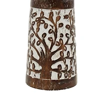 Brown Mango Wood Natural Candle Holder Set, 3ct.