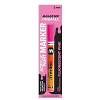 Molotow™ ONE4ALL™ Fluorescent Pink Acrylic 127HS Paint Marker