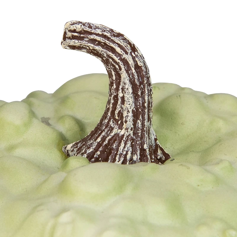 7.5" Green Textured Pumpkin Tabletop Décor