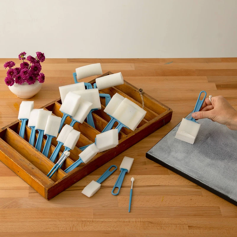 Super Value 22 Piece Foam Brush Set By Artist's Loft™ Necessities™
