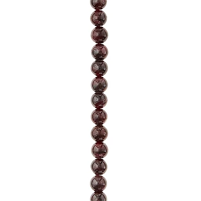 12 Pack: Round Garnet Beads, 6mm by Bead Landing™
