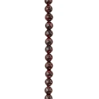 12 Pack:  Round Garnet Beads, 6mm by Bead Landing™
