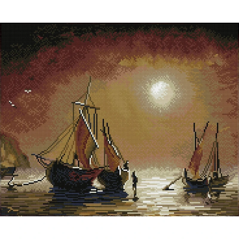 Simply Dotz® Intermediate Asleep At Sea Diamond Painting Kit