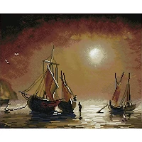 Simply Dotz® Intermediate Asleep At Sea Diamond Painting Kit
