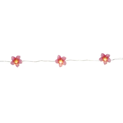 18ct. Pink Oenothera Icon Warm White LED String Lights by Ashland®
