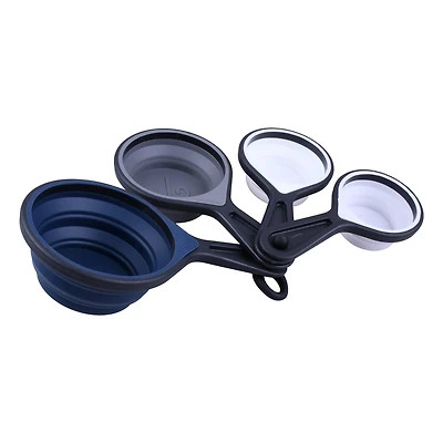 Navy Silicone Measuring Cup Set by Makery®