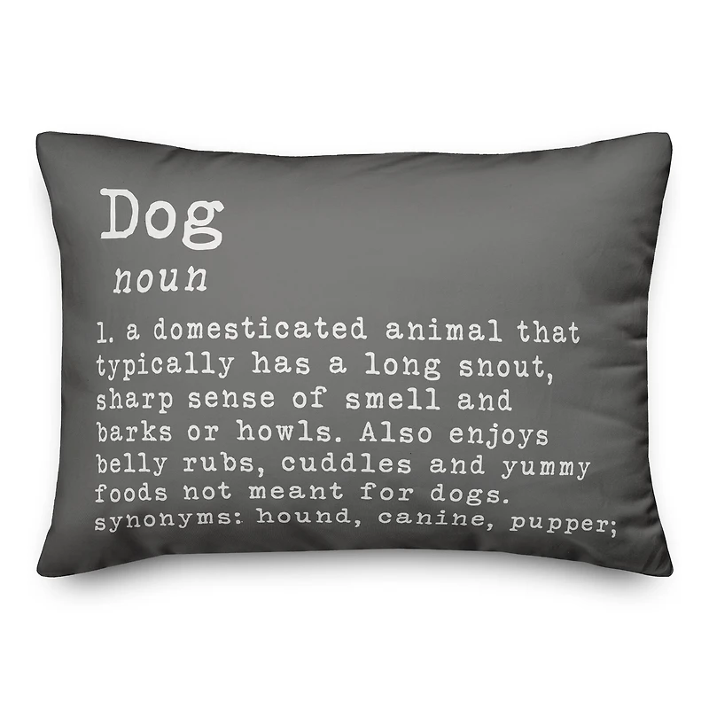 Dog Definition Throw Pillow