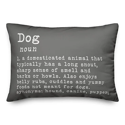 Dog Definition Throw Pillow