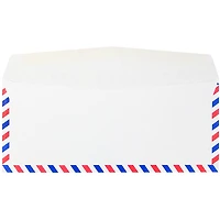JAM Paper 4.125" x 9.5" White Airmail Envelopes