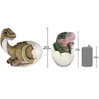 Design Toscano Baby Dinosaur Egg Hatchling Statue Set