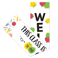 Creative Teaching Press® Apple Time Two-Sided Welcome Banner, 8" x 39", Pack of 2